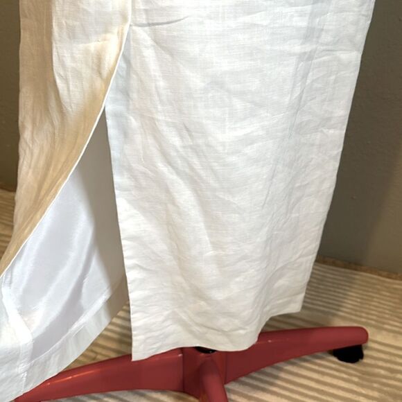 Vintage Donna Vinci women’s embroidered fully lined linen midi dress size 12 - Picture 7 of 11